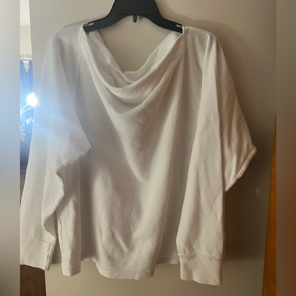 We the Free Off Shoulder Waffle Top Large